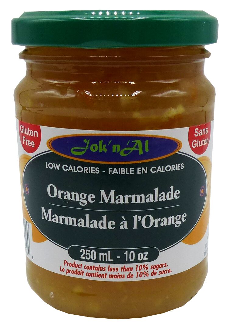 Jok n Al Low Calorie Fruit Spread - Orange Marmalade 10 oz.