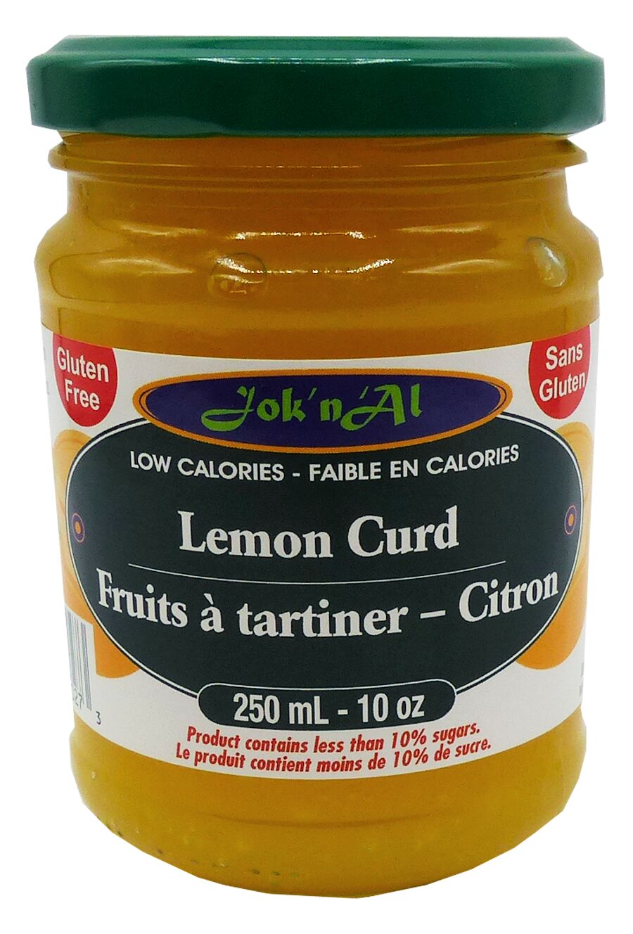 Jok n Al Low Calorie Fruit Spread - Lemon Curd 10 oz.