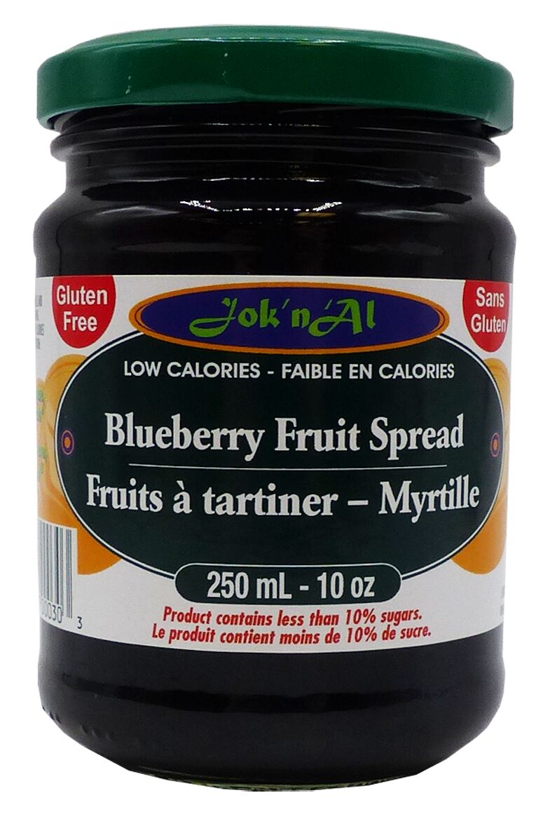 Jok n Al Low Calorie Fruit Spread - Blueberry 10 oz.