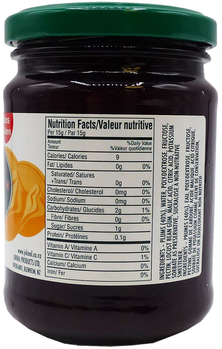 Jok n Al Low Calorie Fruit Spread - Plum 10 oz.