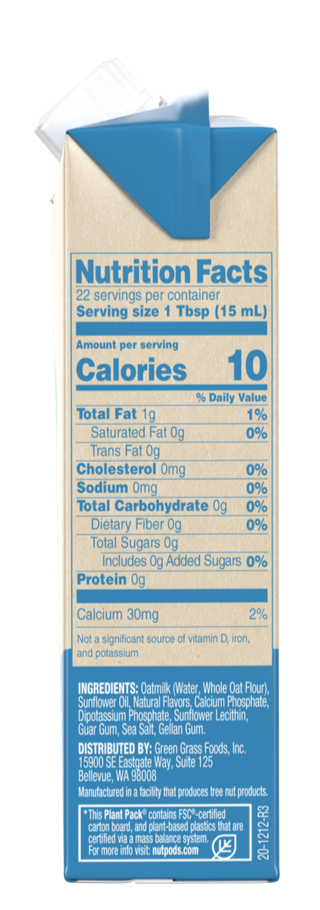 Nutpods Oat Creamer - French Vanilla, 11.2 fl oz