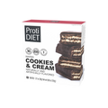 Proti Diet Coated Protein Wafer Bars, Cookies & Cream Flavor, 7 Bars - 1-Pack
