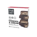Proti Diet Coated Protein Wafer Bars, Cookies & Cream Flavor, 7 Bars - 1-Pack