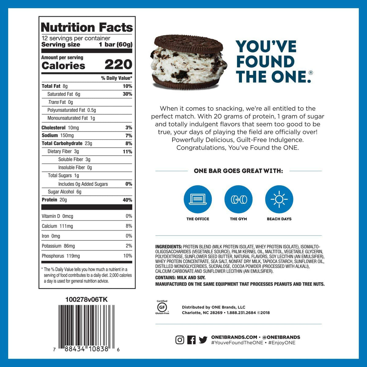 ONE Protein Bar - Cookies & Cream