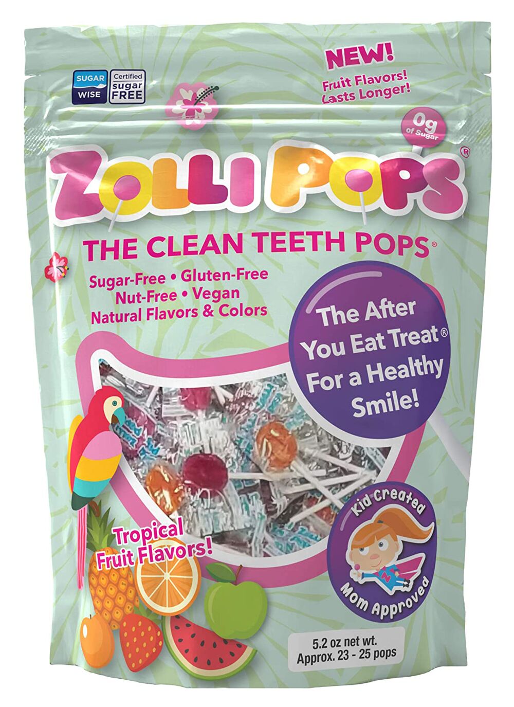 ZolliPops - Tropical Fruit Variety Pack, 5.2 oz