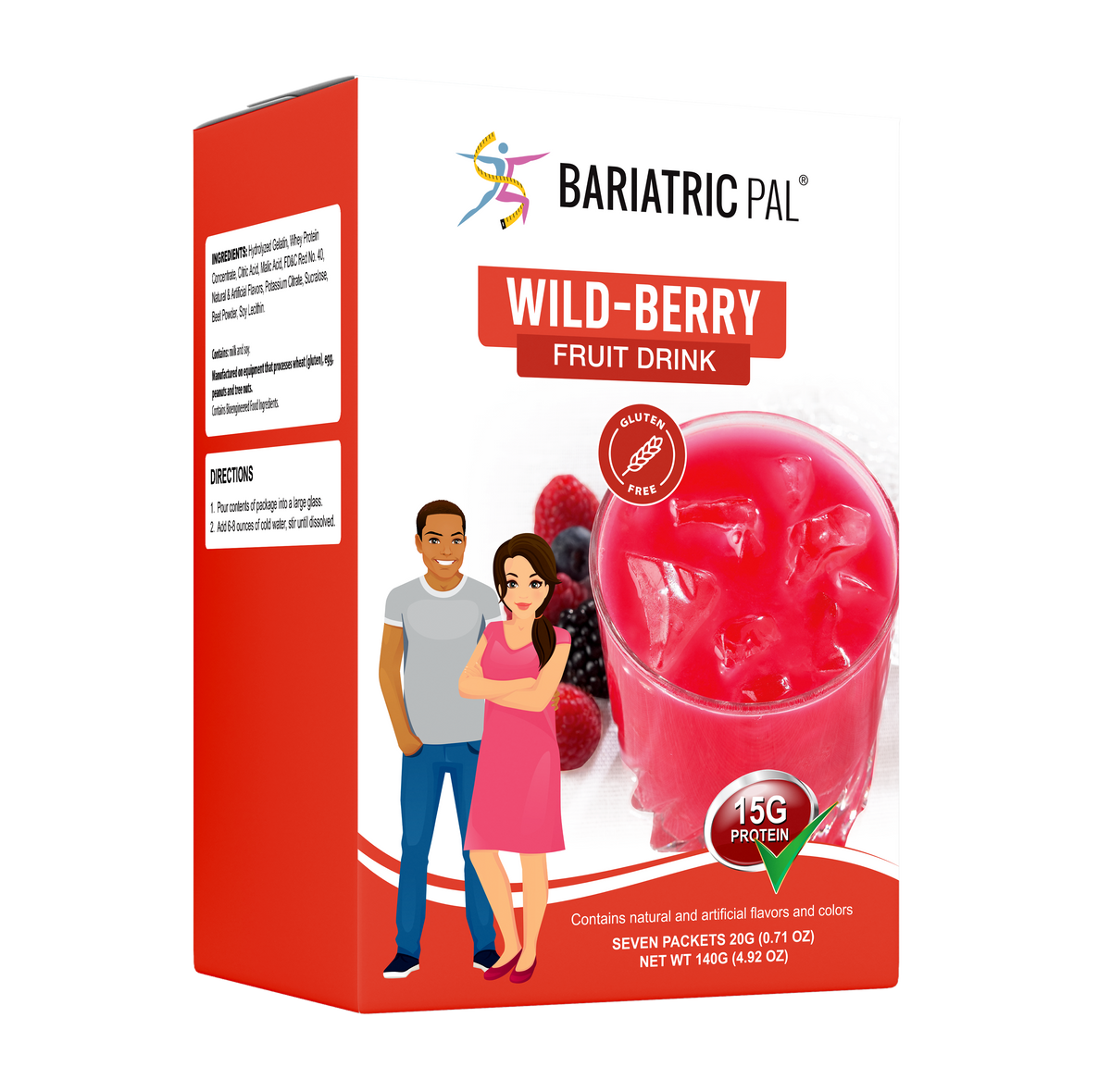 Fruit Protein Drink, Wild Berry, image 1