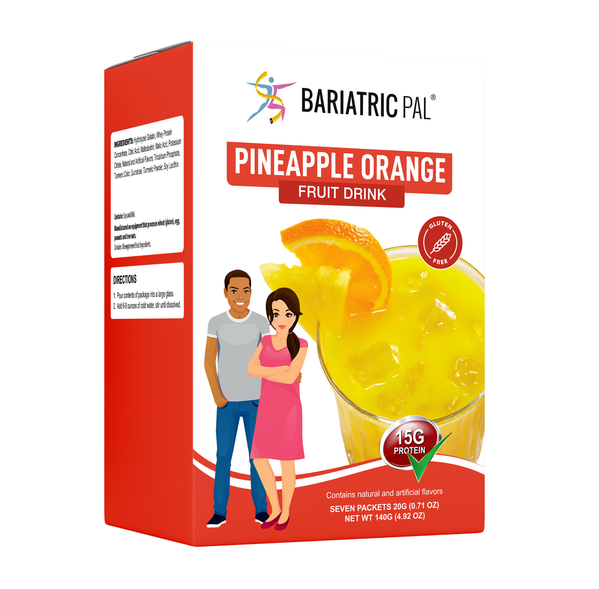 Fruit Protein Drink, Pineapple Orange, image 1