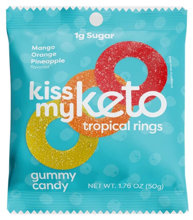Kiss My Keto Gummies - Tropical Rings, One Bag
