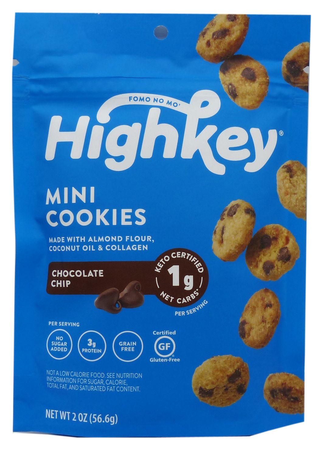 HighKey Snacks Keto Mini Cookies - Chocolate Chip One Pack (2 oz)