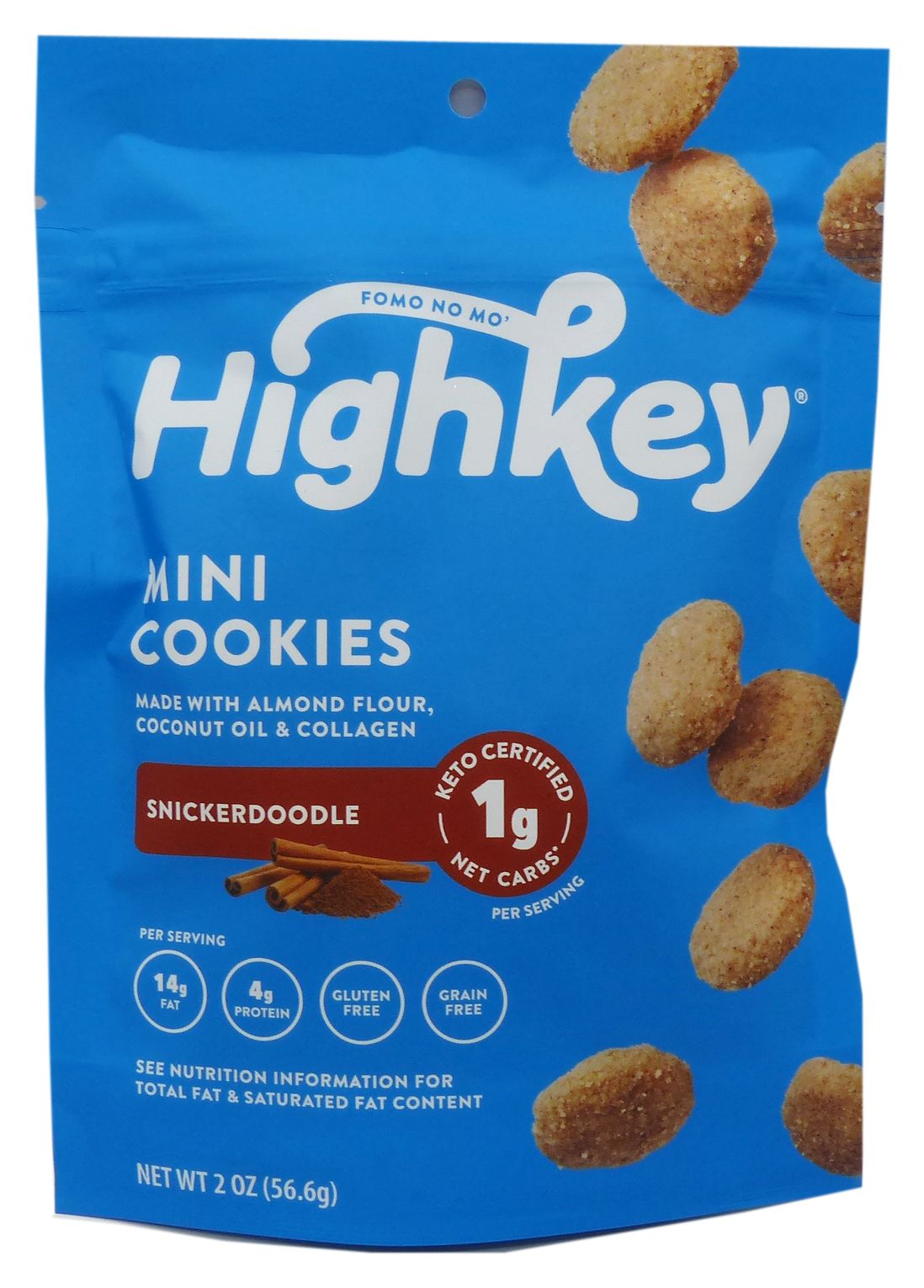 HighKey Snacks Keto Mini Cookies - Snickerdoodle One Pack (2 oz)