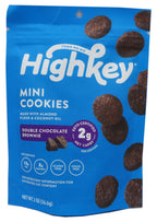 HighKey Snacks Keto Mini Cookies - Double Chocolate Brownie One Pack (2 oz)
