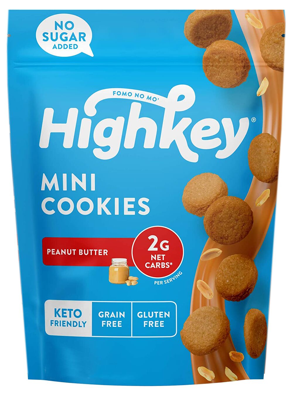 HighKey Snacks Keto Mini Cookies - Peanut Butter One Pack (2 oz)