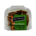 Aunt Gussie's Sugar Free Spelt Cookies - Chocolate Chip with Almonds
