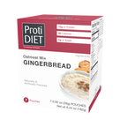 Proti Diet Gingerbread Oatmeal Mix box containing seven 26g pouches.