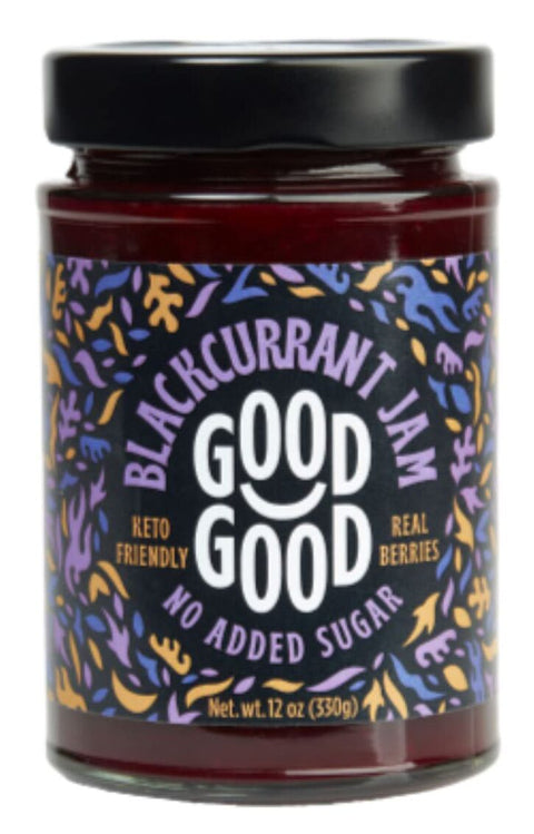 Good Good Keto Friendly Sweet Jam, Blackcurrant / 12 oz.