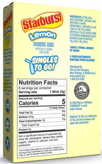 Starburst Zero Sugar Singles-to-Go - Lemon 6 sticks