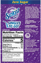 Sunkist Zero Sugar Singles-to-Go - Grape 6 sticks