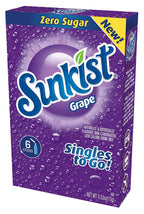 Sunkist Zero Sugar Singles-to-Go - Grape 6 sticks