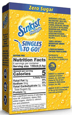 Sunkist Zero Sugar Singles-to-Go - Pineapple 6 sticks