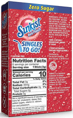 Sunkist Zero Sugar Singles-to-Go - Red Punch 6 sticks