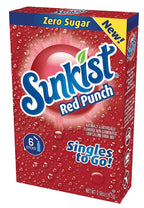 Sunkist Zero Sugar Singles-to-Go - Red Punch 6 sticks