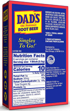 Dad's Root Beer Zero Sugar Singles-to-Go 6 sticks