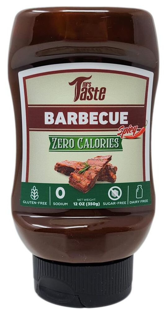Mrs Taste Zero Calorie Barbecue Sauce - Spicy 12 oz