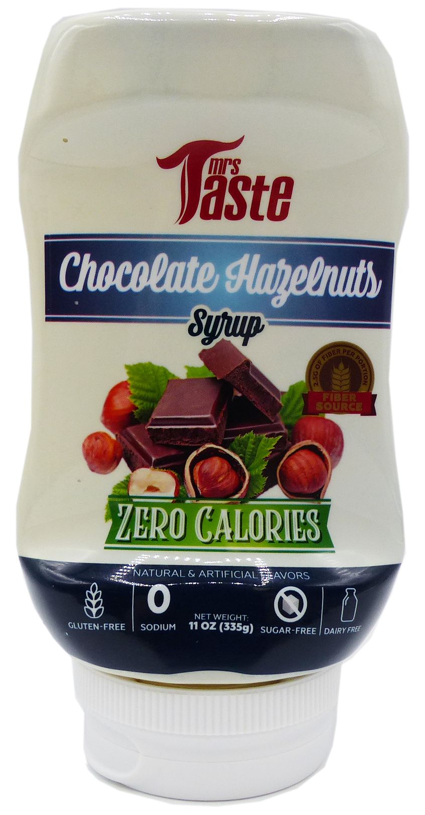 Mrs Taste Zero Calorie Syrup - Chocolate Hazelnuts 11 oz
