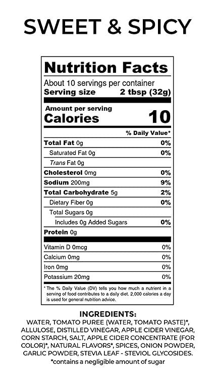 Rib Rack Sugar Free BBQ Sauce - Sweet & Spicy 11 oz