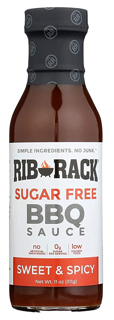 Rib Rack Sugar Free BBQ Sauce - Sweet & Spicy 11 oz