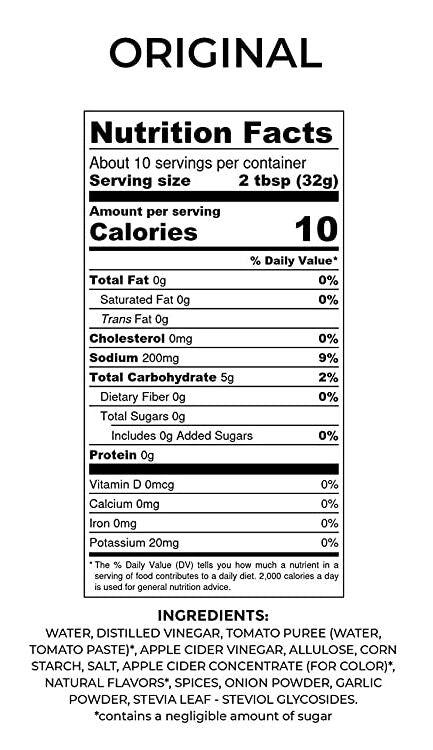 Rib Rack Sugar Free BBQ Sauce - Original 11 oz