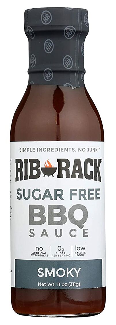 Rib Rack Sugar Free BBQ Sauce - Smoky 11 oz