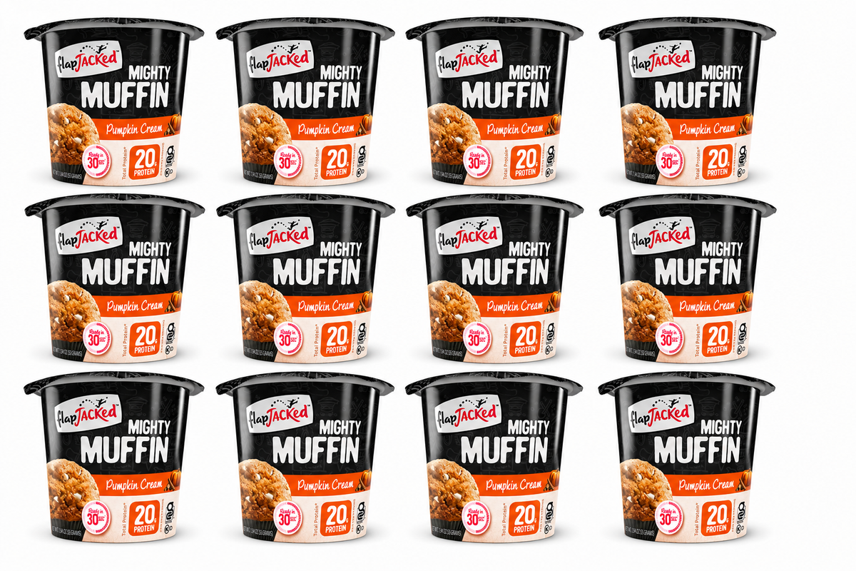 FlapJacked Mighty Muffins - Pumpkin Cream, 12-Pack