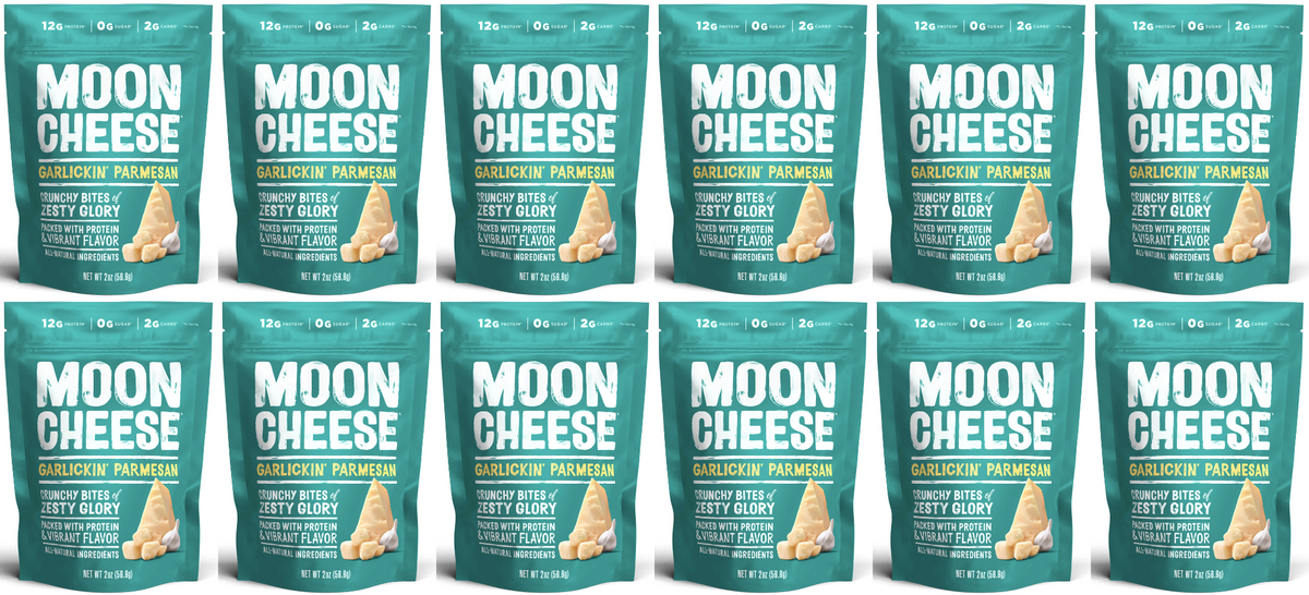 Moon Cheese Snacks - Garlickin' Parmesan 12 Bags