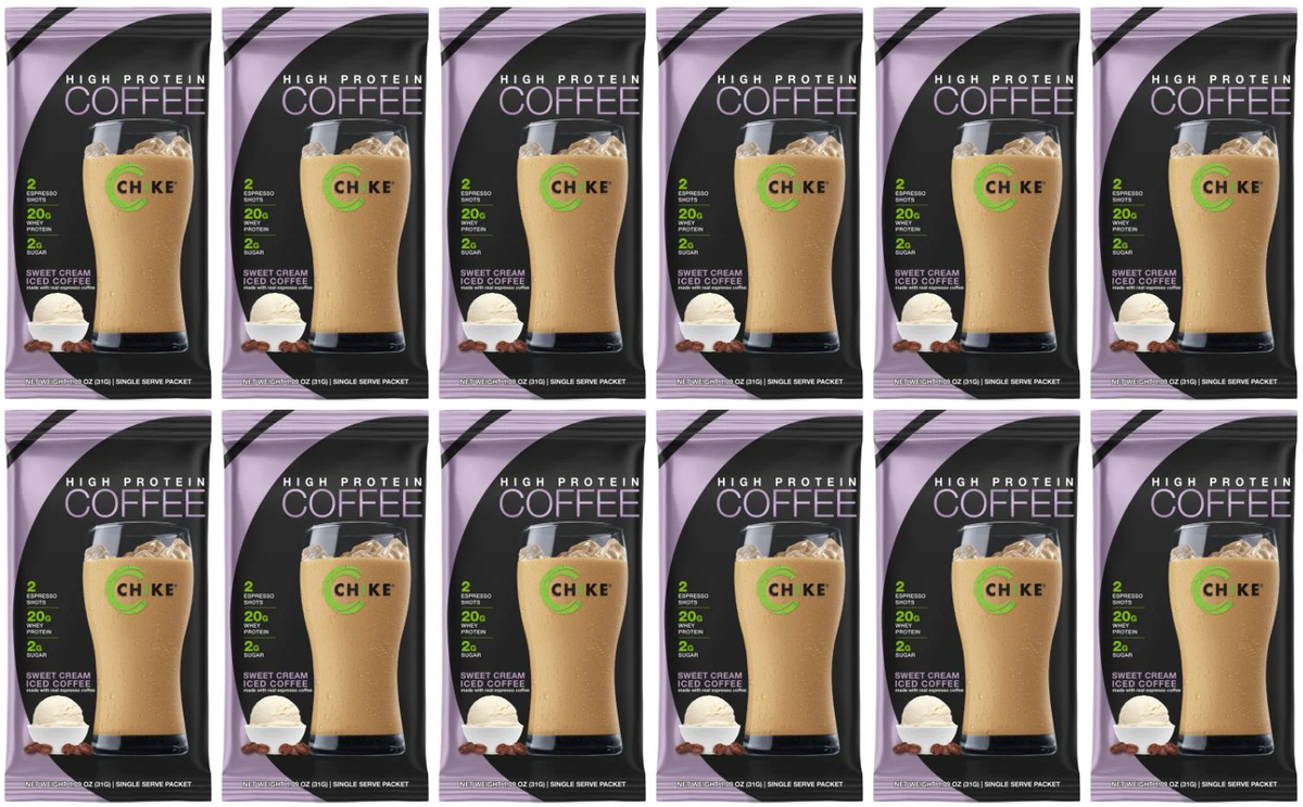 Chike Nutrition High Protein Iced Coffee Single Serving Packets - Sweet Cream, 12-Pack