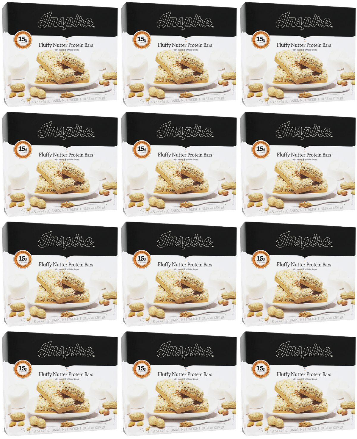 Inspire 15g Protein & Fiber Bars - Fluffy Nutter - High-quality Protein Bars at Store