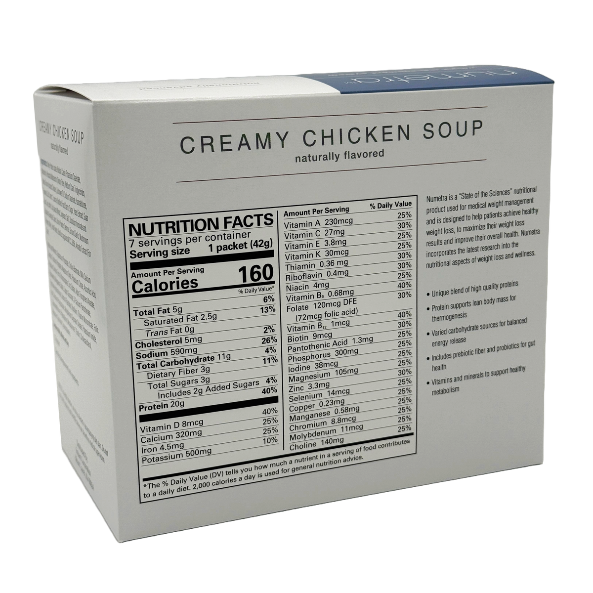 Numetra 20g Protein Soup - Creamy Chicken
