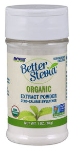 NOW Better Stevia Extract Powder, Organic - 1 oz. (28 g)