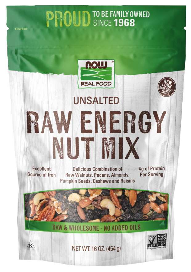 NOW Raw Energy Nut Mix 1 lb.