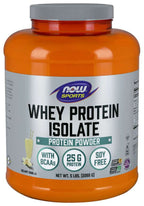 NOW Whey Protein Isolate - Creamy Vanilla, 5 lb.