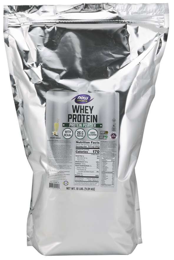 NOW Whey Protein - 10 lb., Creamy Vanilla