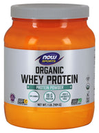 NOW Whey Protein, Organic 1 lb