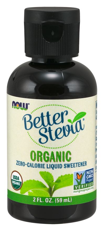 NOW Better Stevia Liquid Extract, Organic 2 fl oz.