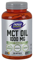NOW MCT Oil - 1000 mg, 150 softgels
