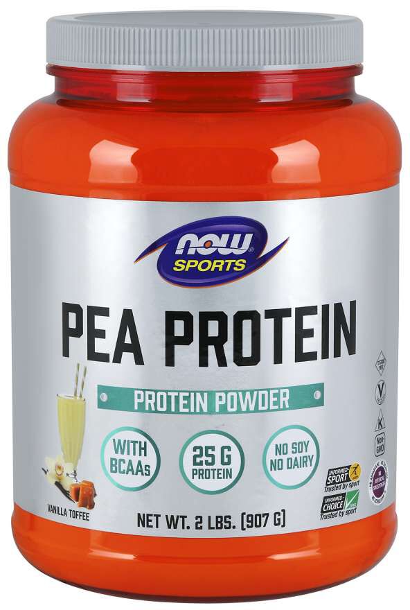 NOW Pea Protein - 2 lb., Vanilla Toffee