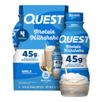Quest Nutrition 45g Protein Milkshake, 14 fl oz (4 pack) in Vanilla, product image 1.