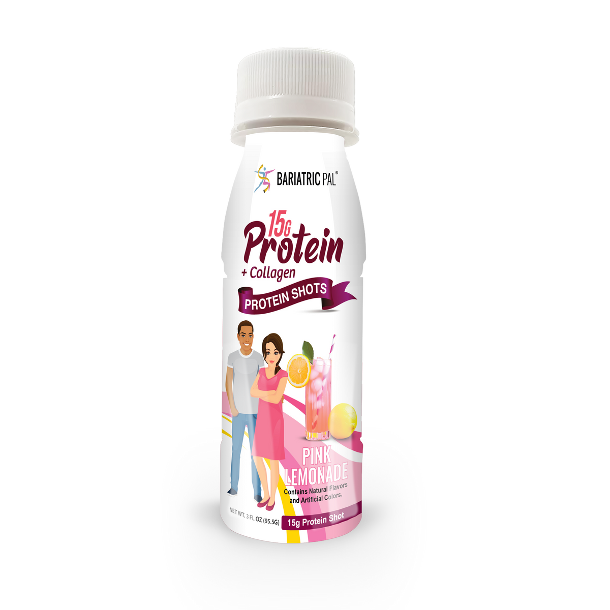 Whey & Collagen Protein Shots, Pink Lemonade, image 1