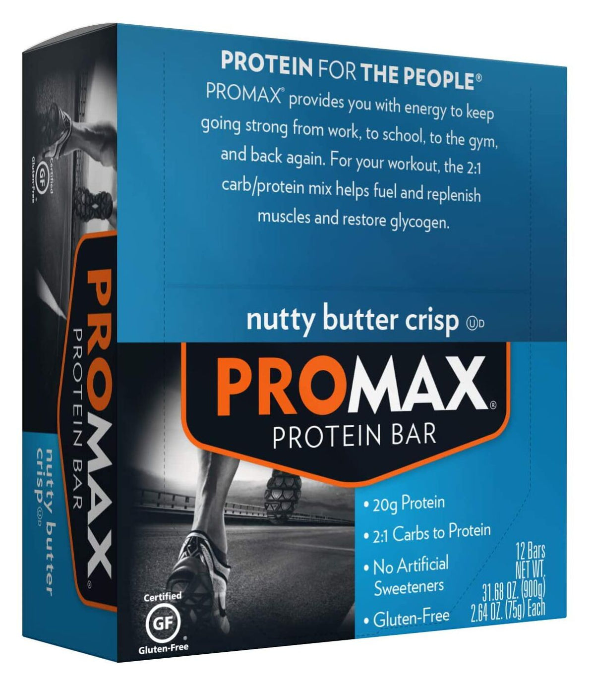 Promax Bars - Nutty Butter Crisp 12 bars