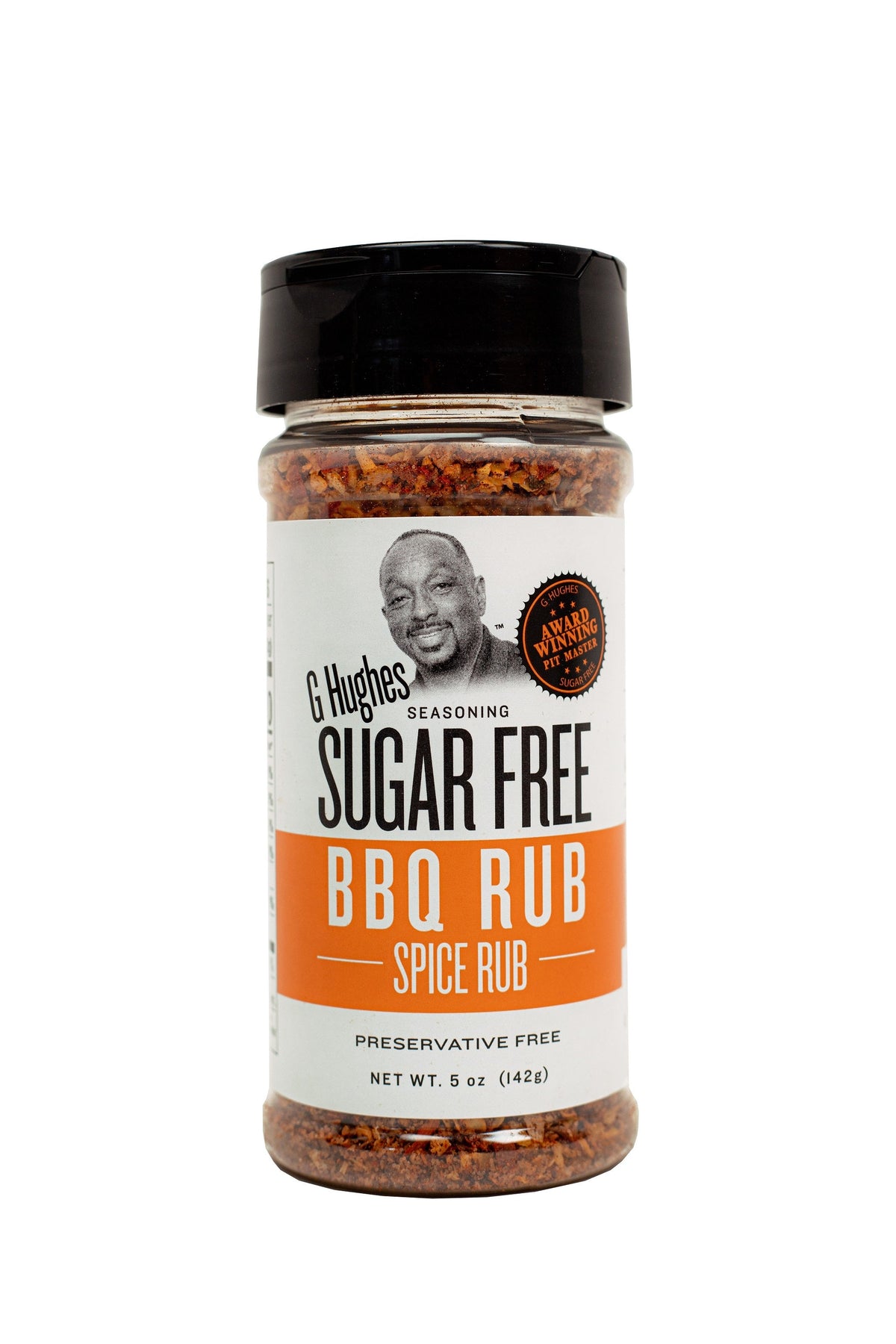 G Hughes Smokehouse Sugar Free Spice Rubs, BBQ Rub, 5oz / 1 Bottle.