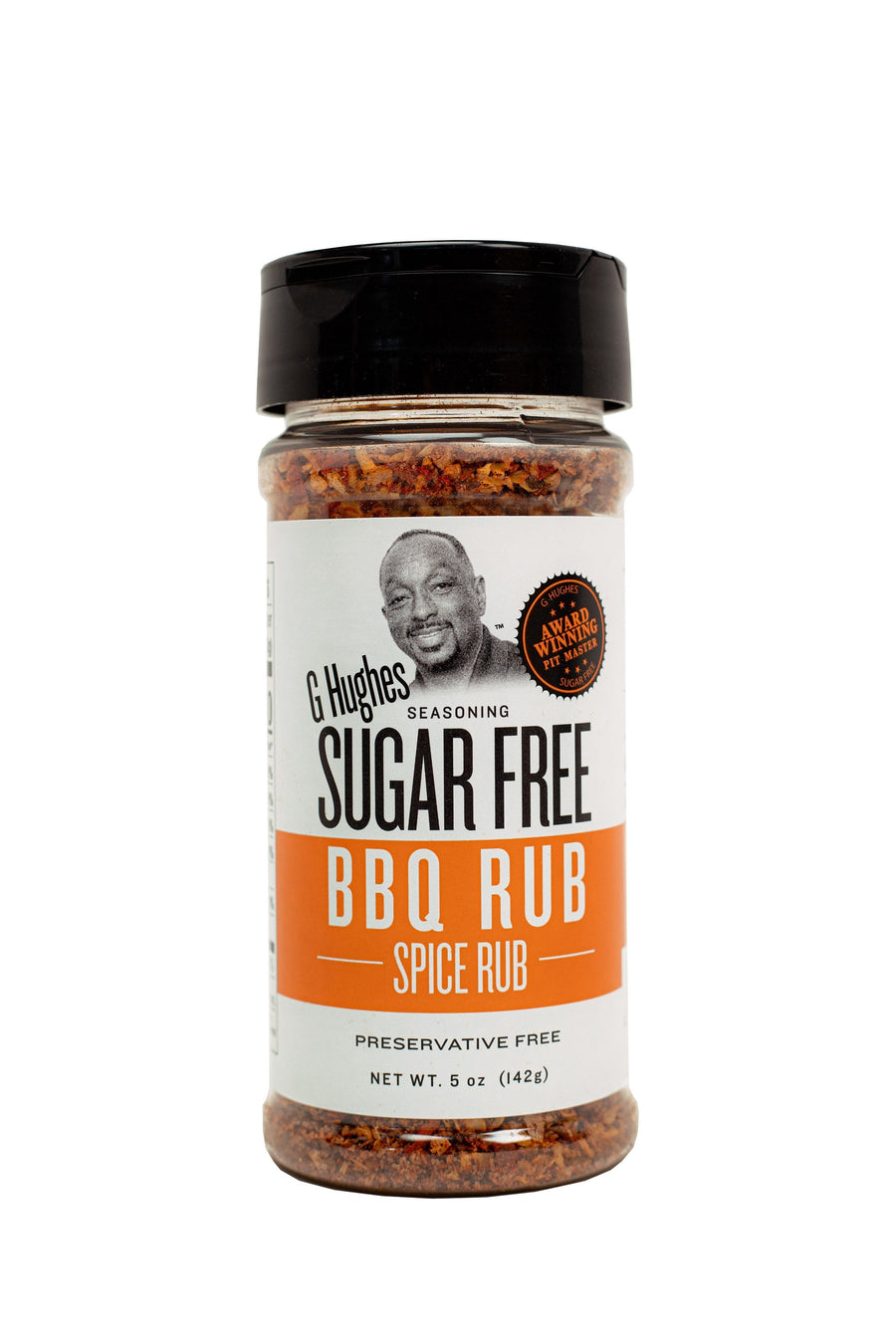 G Hughes Smokehouse Sugar Free Spice Rubs, BBQ Rub, 5oz / 1 Bottle.